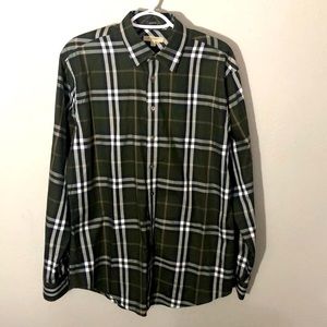 Burberry vintage check cotton flannel large